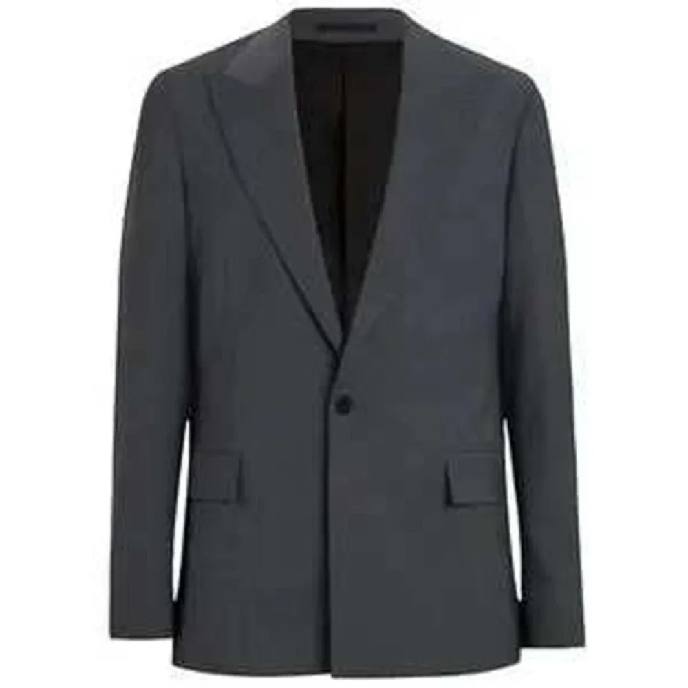 NWT‎ AllSaints Berto Blazer Smoke Blue Wool Blend Suit Jacket Men Size 38R